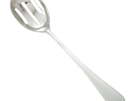 Winco 0030-24 Shangarila Banquet Slotted Spoon, 18 8 Extra Heavyweight Hot on Sale