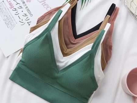 Women Sexy Crop Tops Tube Top Bra Female Streetwear Sleeveless Camis Seamless Sport Lingerie Tee Crop Top Bandeau Top Tanks on Sale