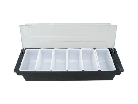 CAC China CDHL-6 Condiment Holder Plastic 6-Compartment  Each Hot on Sale