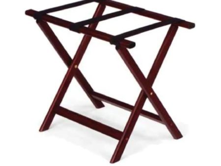 Forbes Industries 934-WA 24  Hardwood Luggage Rack, Walnut Finish, With Brown Poly Straps For Cheap