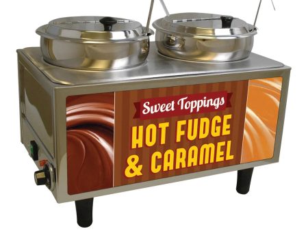 Winco 51072H Benchmark Hot Fudge   Caramel Warmer with 2 Ladles and Lids, 120 V For Discount