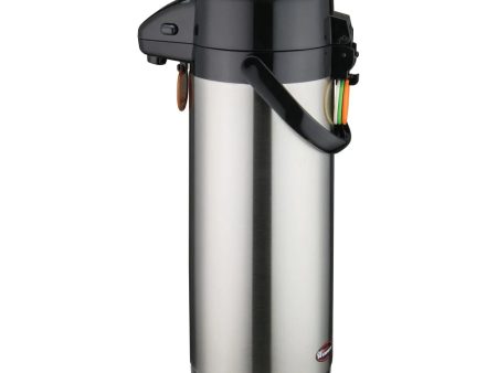 Winco APSP-930 Stainless Steel Lined Airpot with Push Button Top, 3L For Cheap