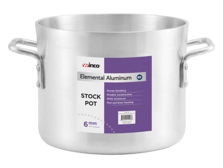 Winco ALHP-80 80 Qt Elemental Aluminium Stock Pot, 6mm Sale