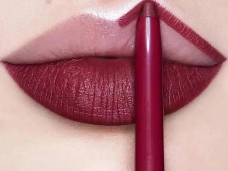 12Colors Lipliner Pencil Waterproof Sexy Red Matte Contour Tint Lipstick Lasting Non-stick Cup Moisturising Lips Makeup Cosmetic Hot on Sale