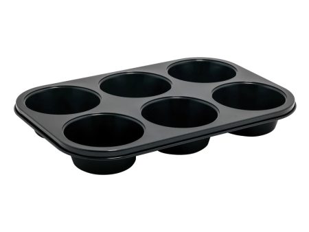 Winco AMF-6NS 6 Cup Jumbo Muffin Pan, Non-stick, 7oz, Carbon Steel Online Sale