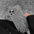 Qianliyao Luxury Silver Tin Paper Phone Case for iphone 15 14 13 11 12 Pro Max X XS Max XR Water Ripple Shockproof Soft Cover Discount