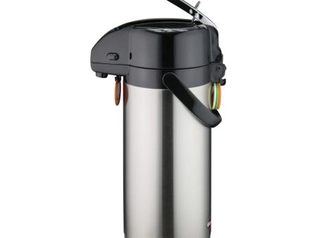 Winco APSK-725 Stainless Steel Lined Airpot with Lever Top, 2.5L Sale