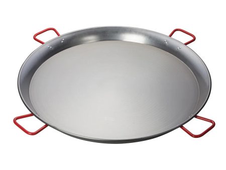 Winco CSPP-35 35-1 2  Polished Carbon Steel Paella Pan Online Sale