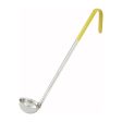 Winco LDC-1 1oz, Ladle, One-piece, Yellow, Stainless Steel Supply